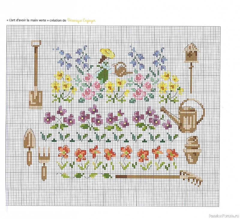 Коллекция вышивки в книге «Reves de fleurs - 2026»