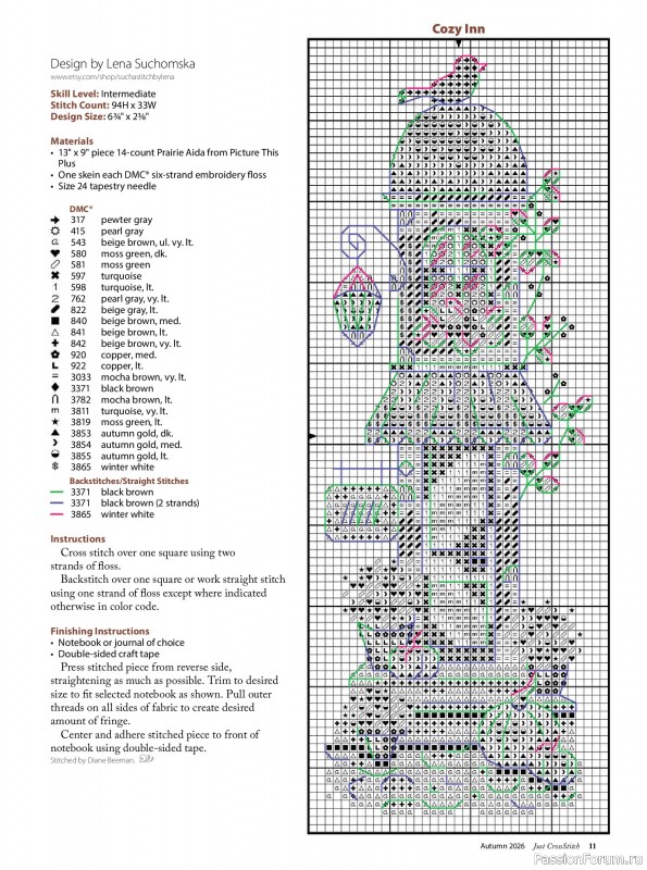 Коллекция вышивки в журнале &laquo;Just CrossStitch - Autumn 2026&raquo;
