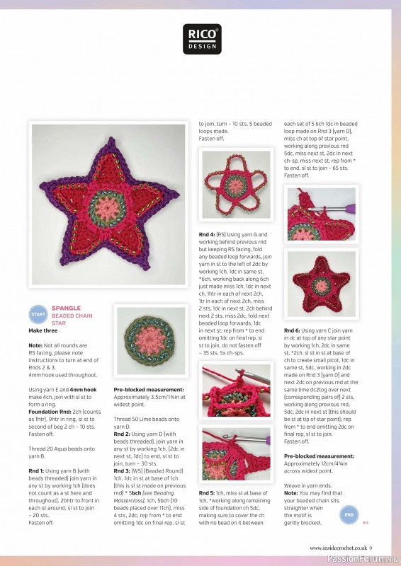 Вязаные проекты крючком в журнале «Inside Crochet №184 2025»