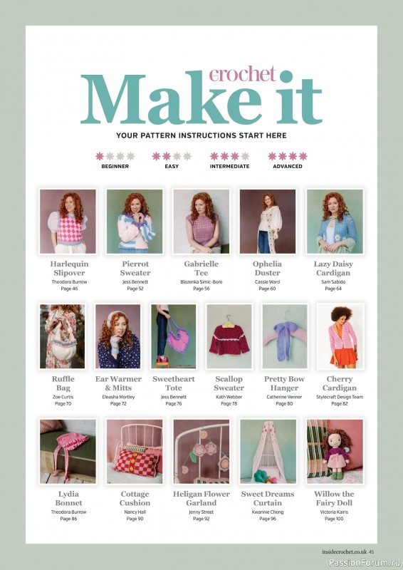 Вязаные проекты крючком в журнале &laquo;Inside Crochet №188 2026&raquo;