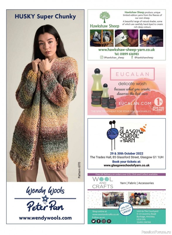 Вязаные модели спицами в журнале «Let's Knit №187 2022»