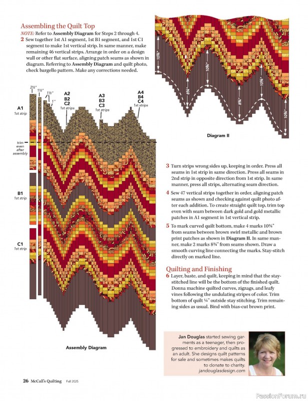 Коллекция проектов для рукодельниц в журнале «McCall's Quilting - Fall 2025»