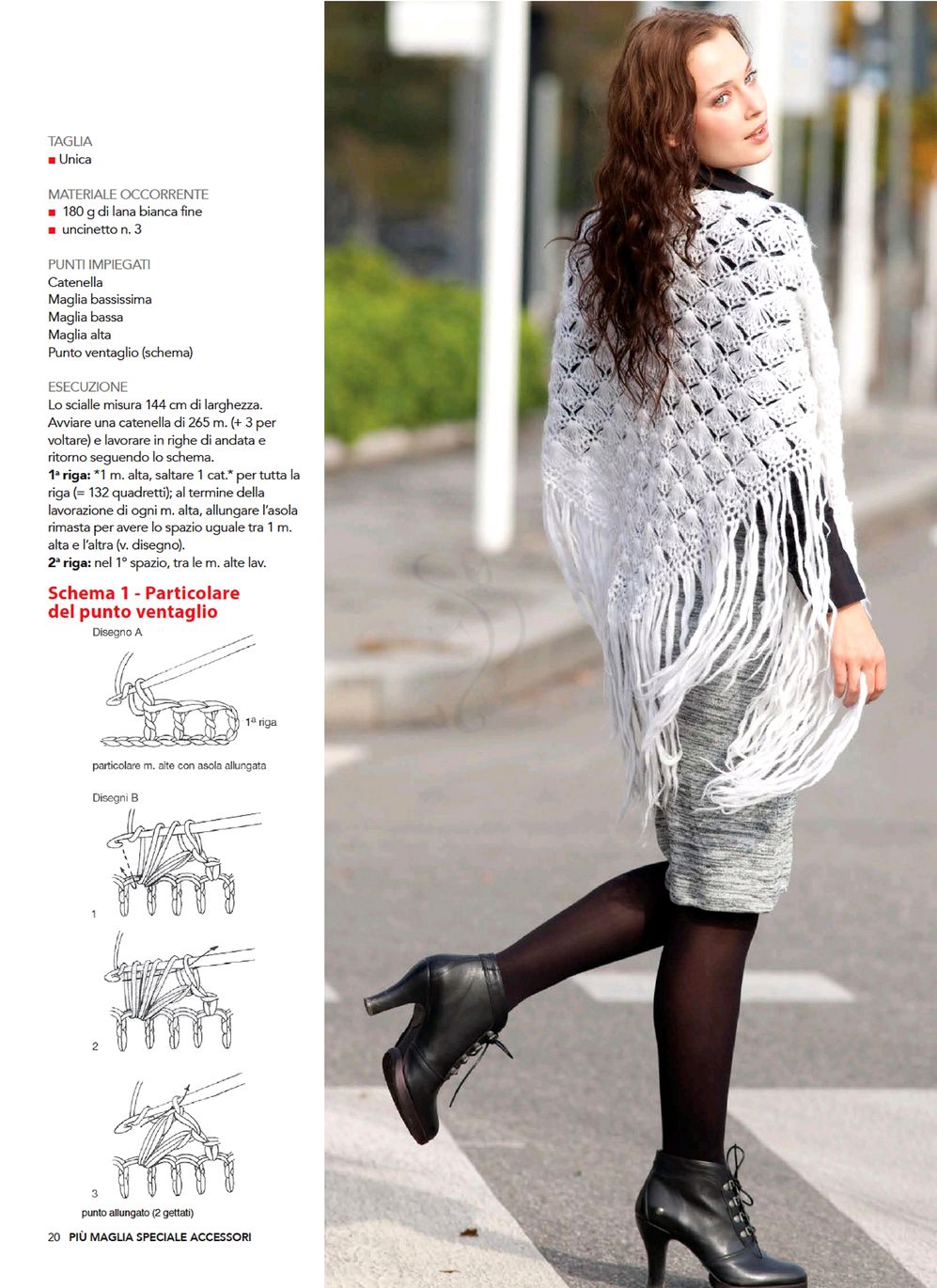 Шали в итальянском журнале "Piu Maglia Sheciale. Scialli №8 2021"