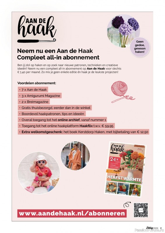 Коллекция проектов для рукодельниц в журнале «HobbyHandig №256 2025»