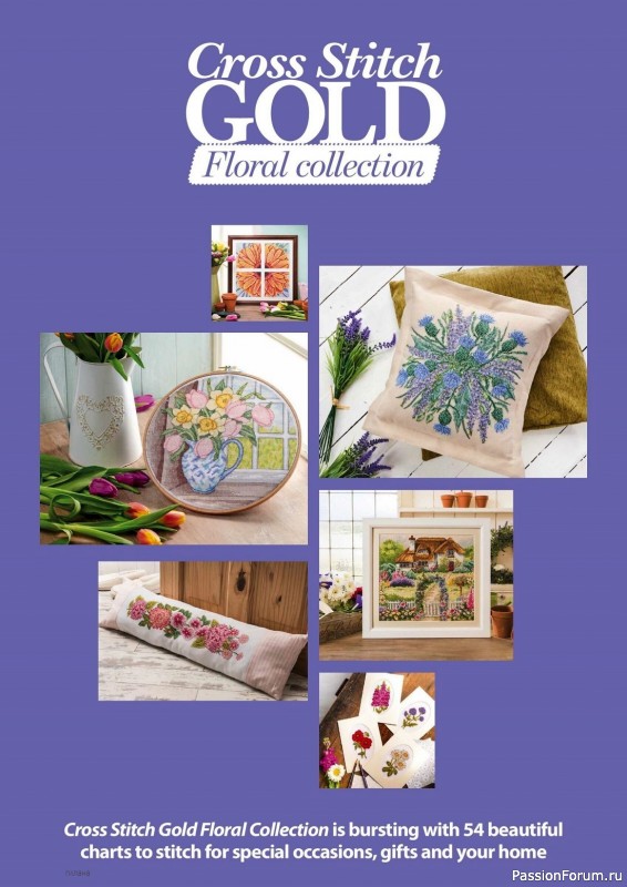 Коллекция вышивки в журнале «Cross Stitch Gold - Floral Collection 2023»