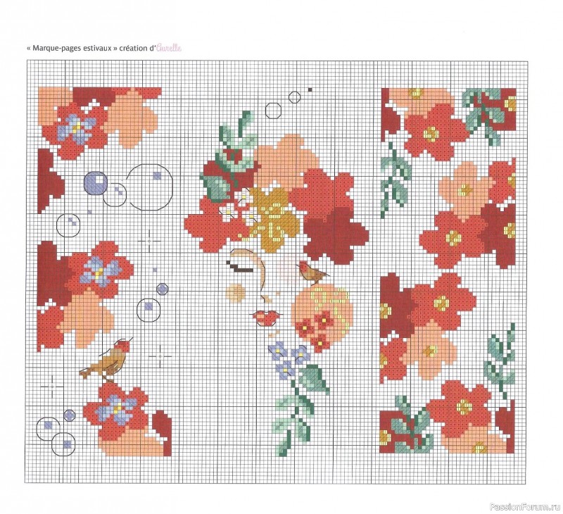 Коллекция вышивки в книге «Reves de fleurs - 2026»