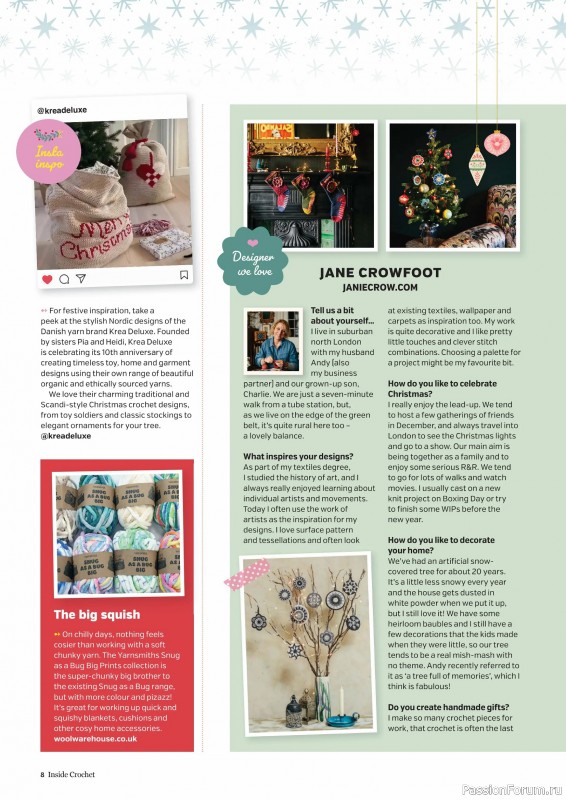 Вязаные проекты крючком в журнале «Inside Crochet №184 2025»
