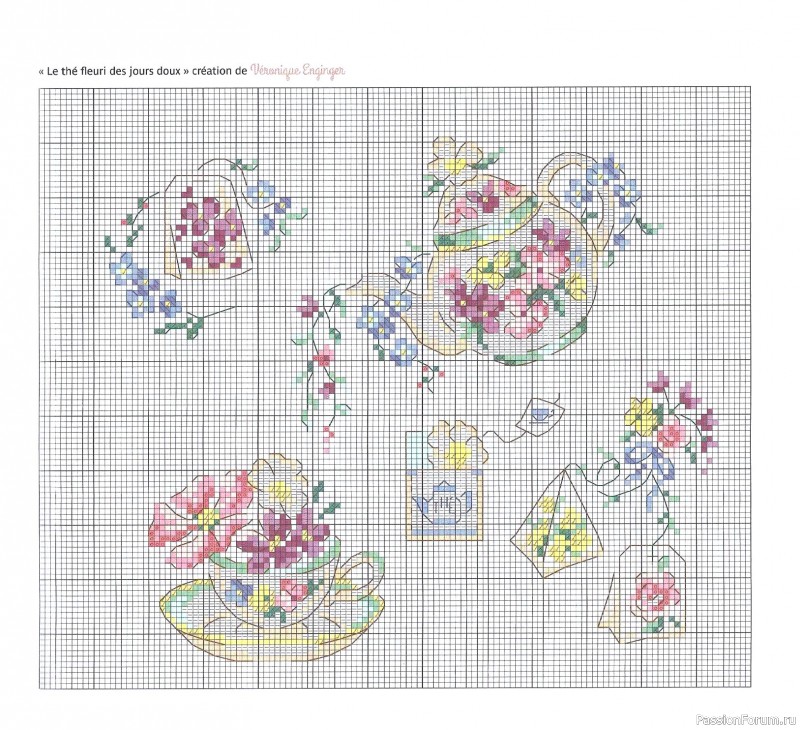 Коллекция вышивки в книге «Reves de fleurs - 2026»