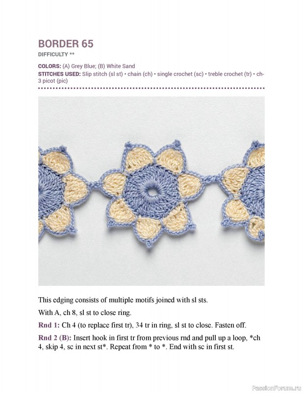 Вязаные проекты в книге &laquo;150 Crochet Borders&raquo;. Часть 2