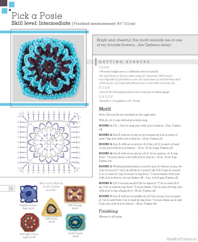 Вязаные проекты в книге «Go Crochet! Afghan Design Workshop».