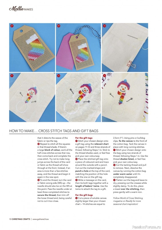 Коллекция проектов для рукодельниц в журнале «Mollie Makes - Christmas Crafts 2023»