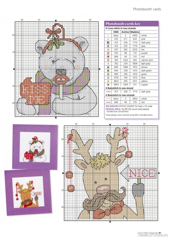 Коллекция вышивки в журнале «Cross Stitch Favourites - Christmas 2023»