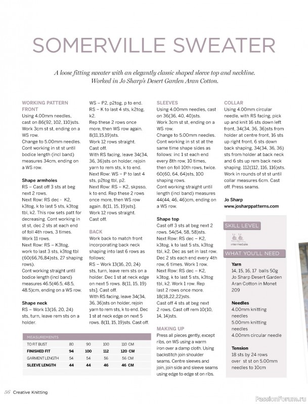 Вязаные модели спицами в журнале «Creative Knitting №85 2024»
