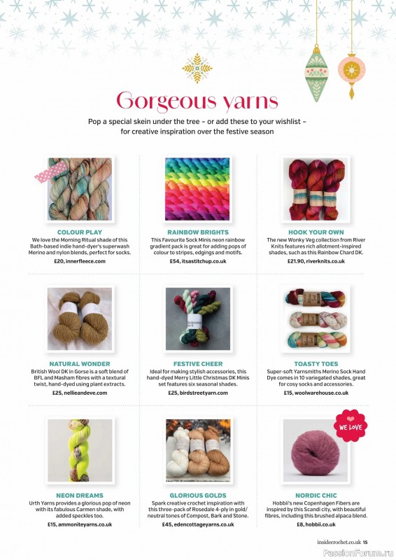 Вязаные проекты крючком в журнале «Inside Crochet №184 2025»