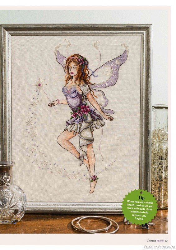 Коллекция вышивки в журнале «Ultimate CrossStitch Faries - November 2025»