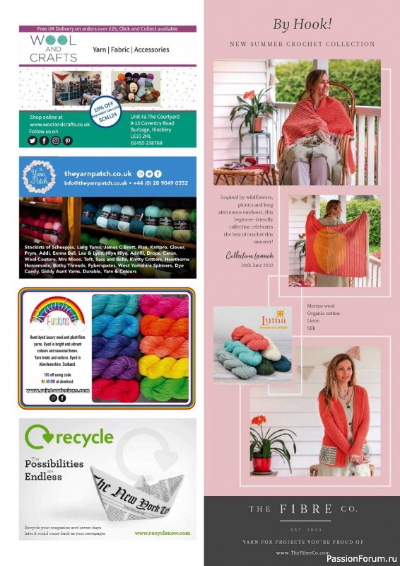 Вязаные модели крючком в журнале «Simply Crochet №124 2022»