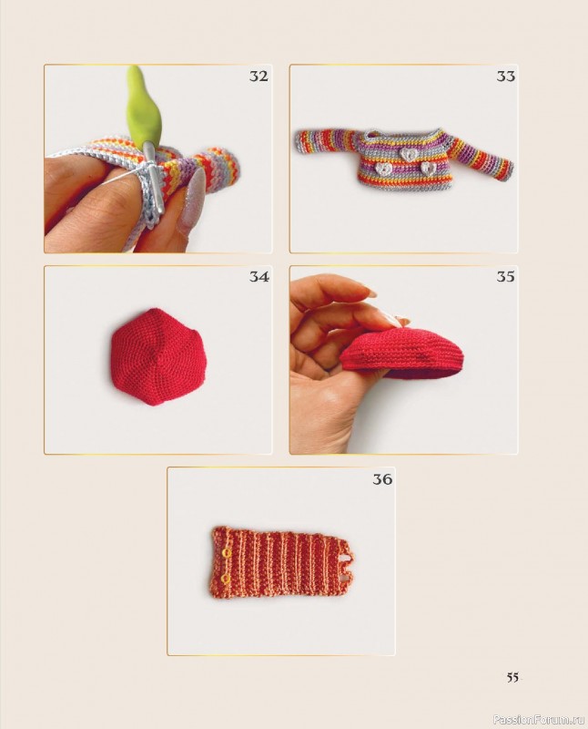 Вязаные проекты в книге &laquo;Киногуруми&raquo;.