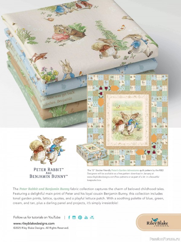 Коллекция проектов для рукодельниц в журнале «American Patchwork & Quilting №197 2025»