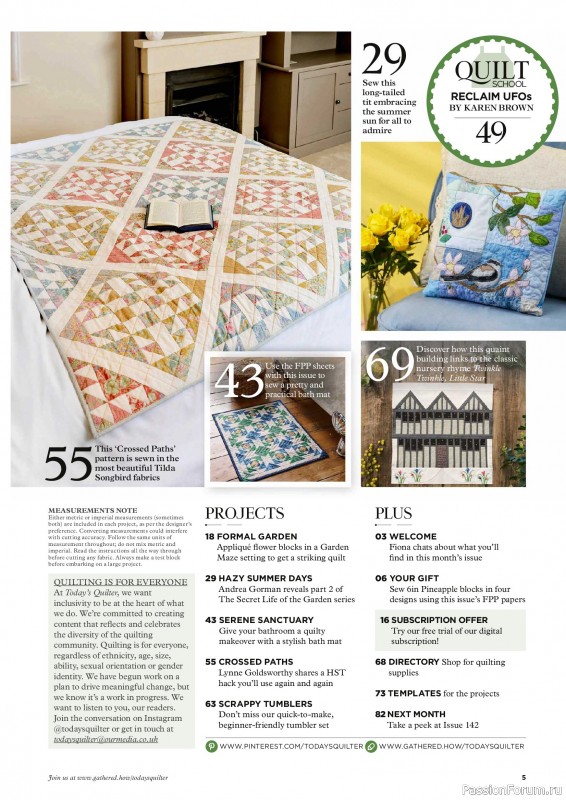 Коллекция проектов для рукодельниц в журнале &laquo;Todays Quilter №141 2026&raquo;