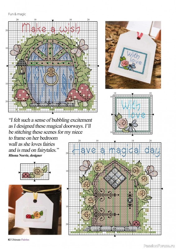 Коллекция вышивки в журнале «Ultimate CrossStitch Faries - November 2025»