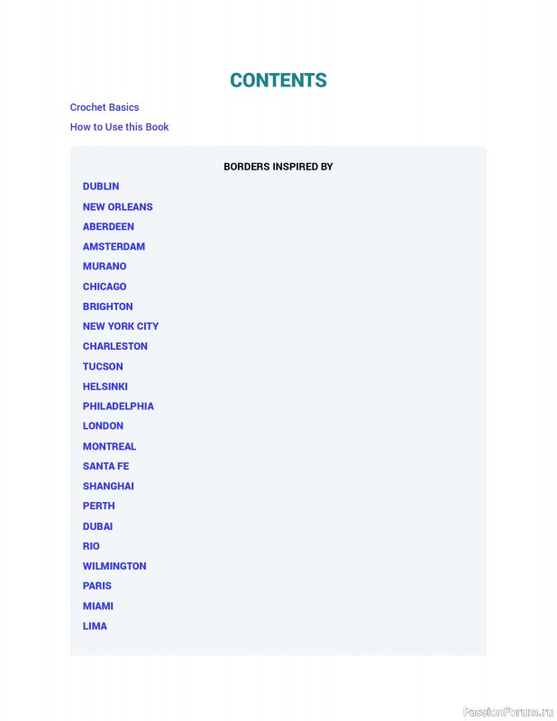 Вязаные проекты в книге &laquo;150 Crochet Borders&raquo;. Часть 1