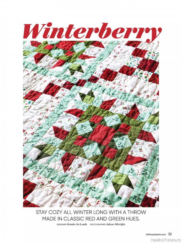 Коллекция проектов для рукодельниц в журнале «American Patchwork & Quilting №197 2025»