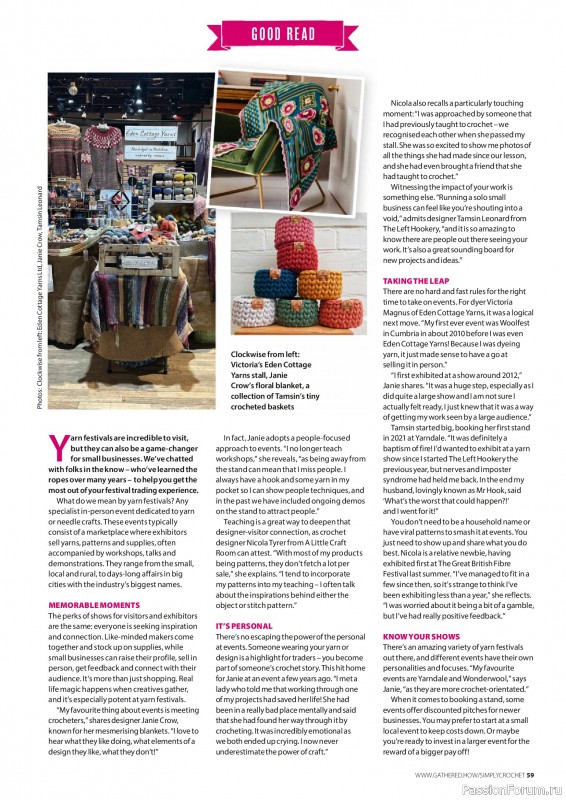 Вязаные проекты крючком в журнале «Simply Crochet №162 2025»