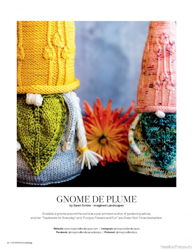Вязаные проекты спицами в журнале «Homespun Knitting №3 2022»