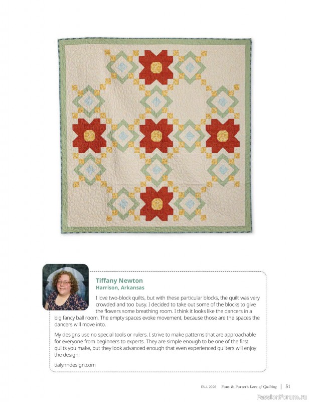 Коллекция проектов для рукодельниц в журнале &laquo;Love of Quilting - Fall 20266&raquo;