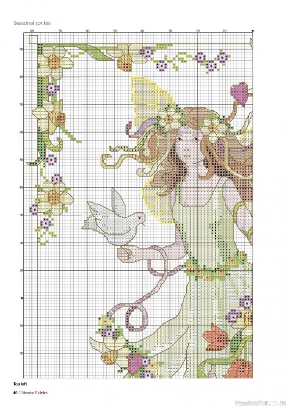 Коллекция вышивки в журнале «Ultimate CrossStitch Faries - November 2025»