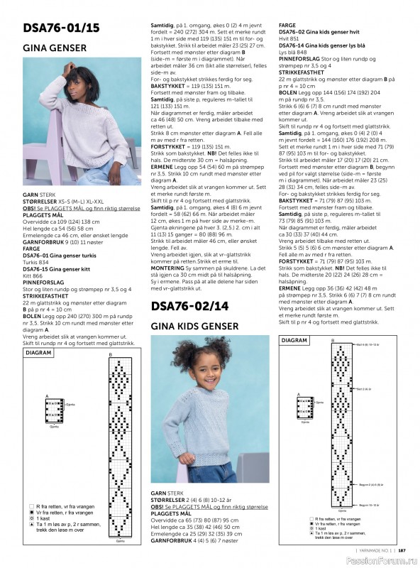 Вязаные проекты в журнале &laquo;Yarnmade №1 2018 Spring & Summer&raquo;. Продолжение