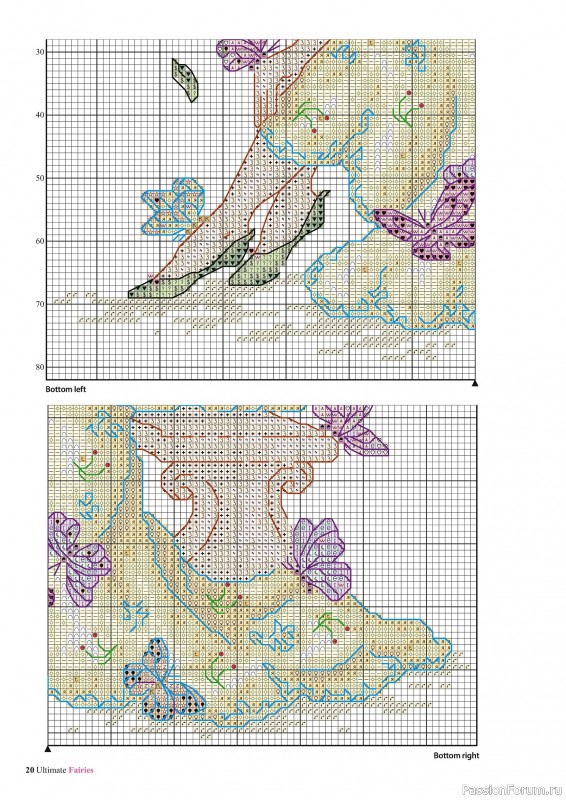 Коллекция вышивки в журнале «Ultimate CrossStitch Faries - November 2025»