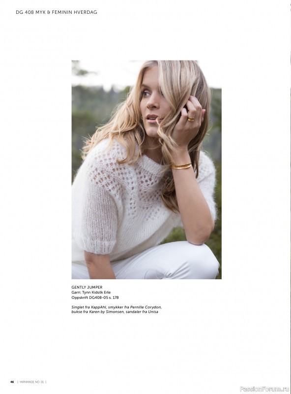 Вязаные проекты в журнале &laquo;Yarnmade №1 2020 Spring & Summer&raquo;