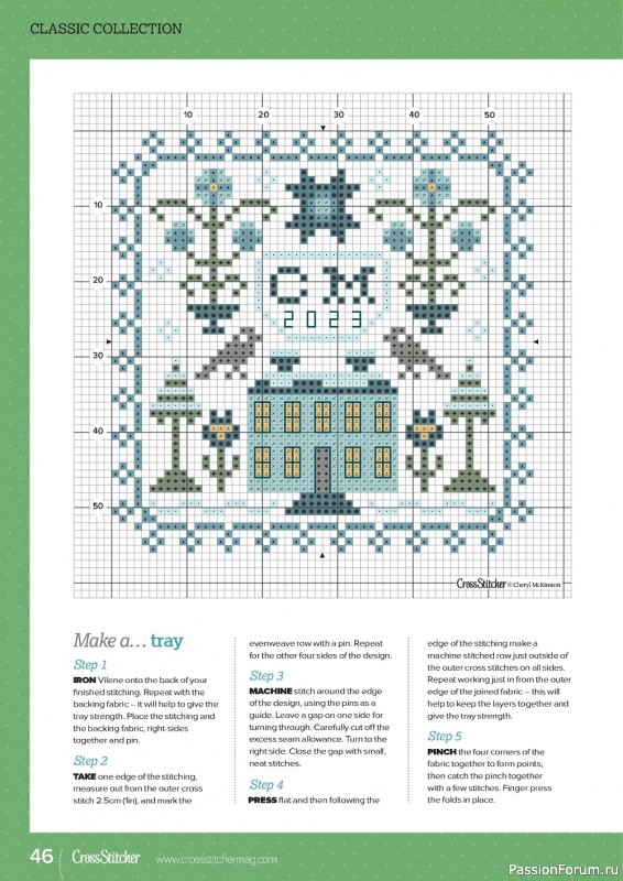 Коллекция вышивки в журнале «CrossStitcher №393 2023»