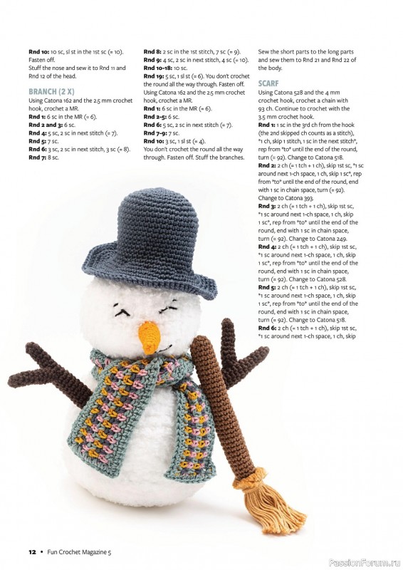 Вязаные модели крючком в журнале «Fun Crochet Magazine №5 2022»