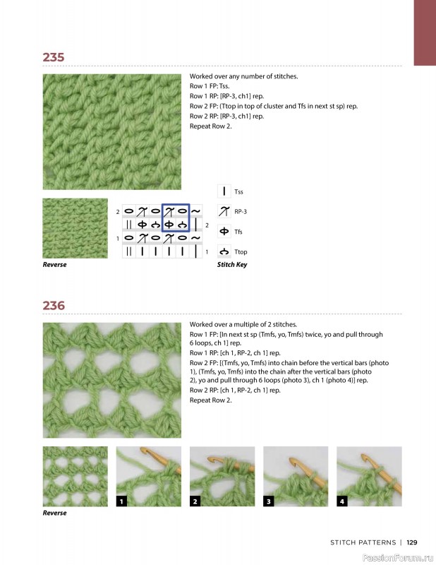 Вязаные проекты в книге « Tunisian Crochet». Продолжение