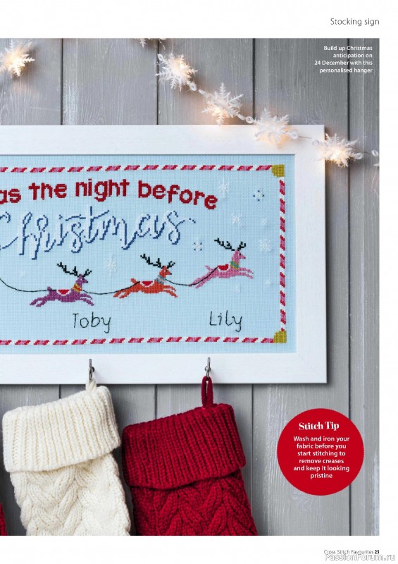 Коллекция вышивки в журнале «Cross Stitch Favourites - Christmas 2022»