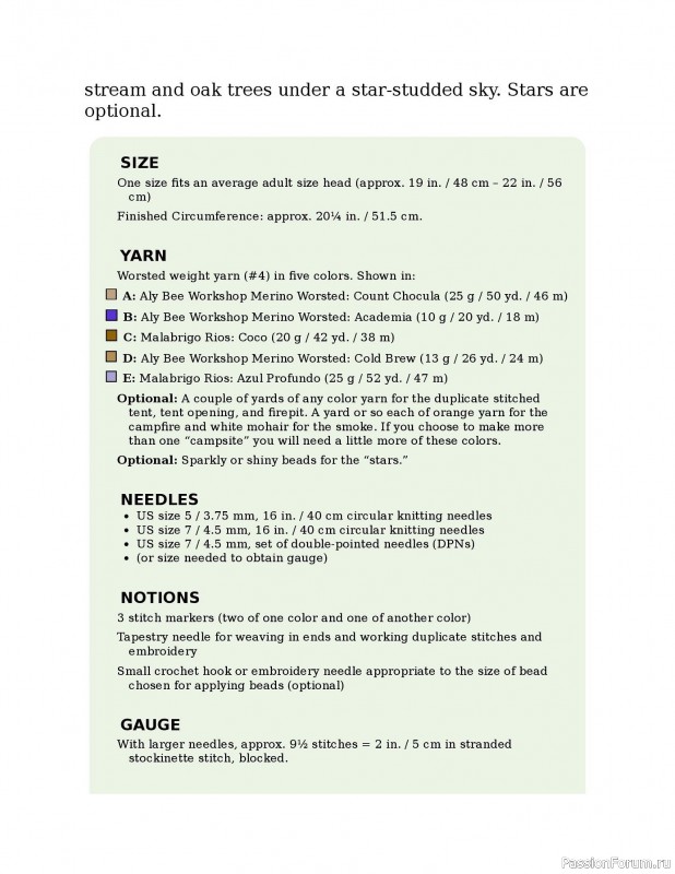 Вязаные проекты в книге «Knitting the U.S.A.». Часть 3