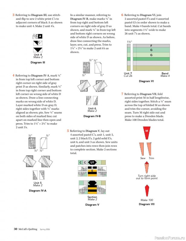 Коллекция проектов для рукодельниц в журнале «McCalls Quilting - Spring 2026»