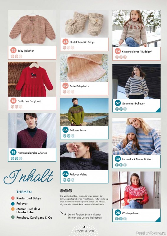 Вязаные проекты в журнале «Einfach Stricken №6 2025»