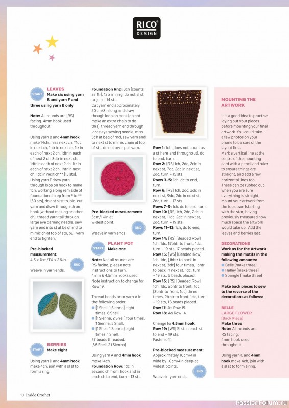 Вязаные проекты крючком в журнале «Inside Crochet №184 2025»