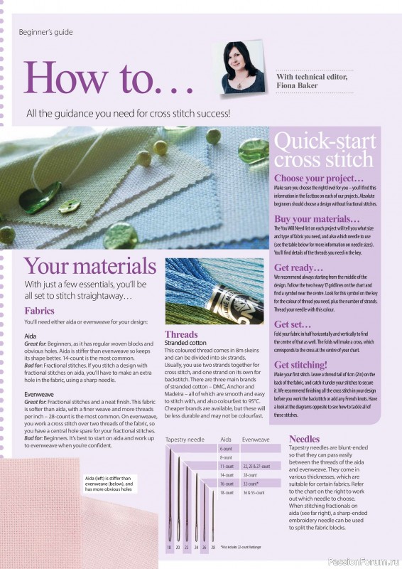 Коллекция вышивки в журнале «Ultimate CrossStitch Faries - November 2025»