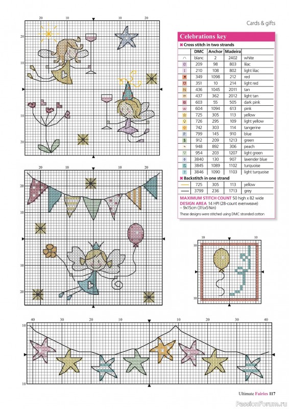Коллекция вышивки в журнале «Ultimate CrossStitch Faries - November 2025»