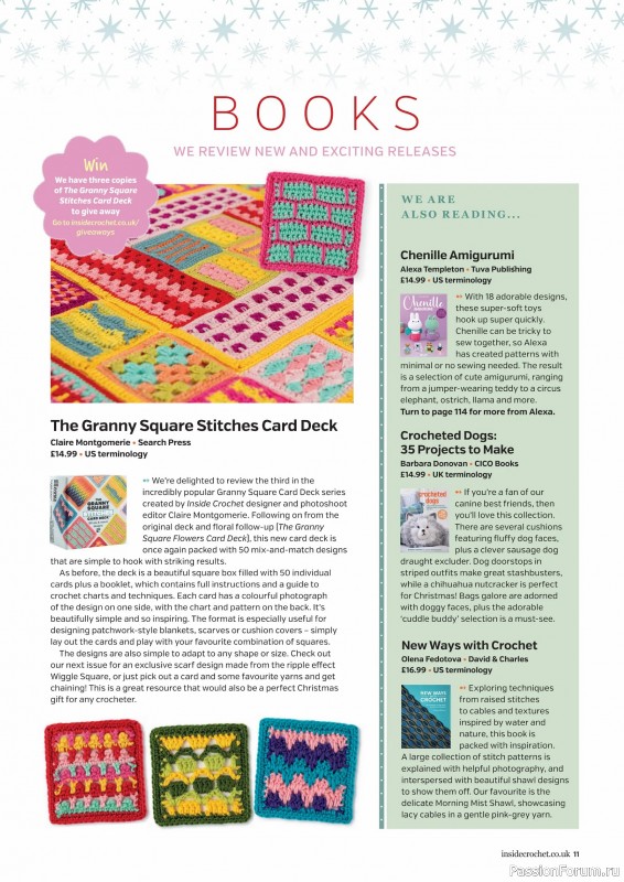Вязаные проекты крючком в журнале «Inside Crochet №184 2025»