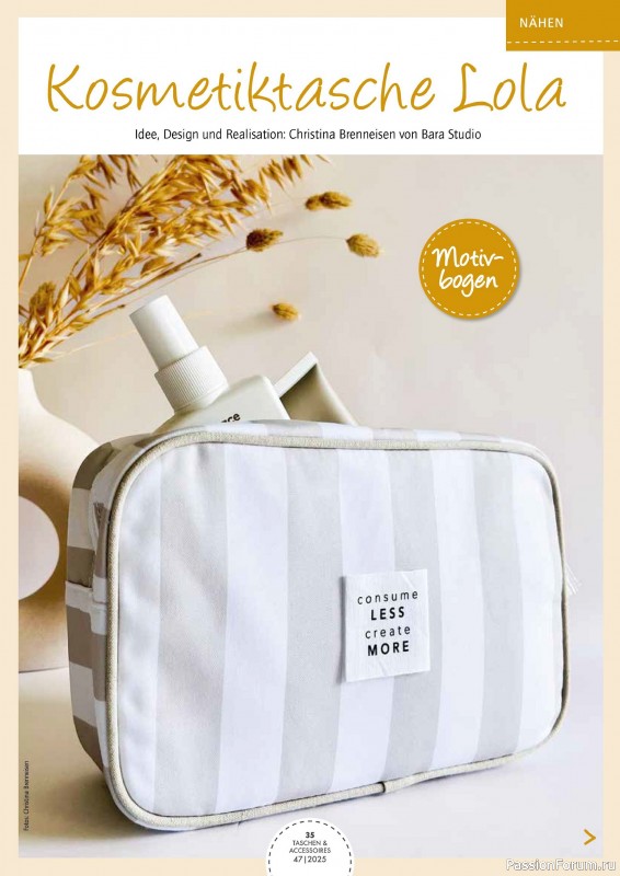 Коллекция проектов для рукодельниц в журнале «Taschen selber machen №47 2025»