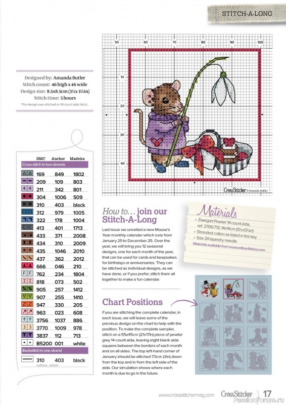 Коллекция вышивки в журнале «CrossStitcher №418 2025»