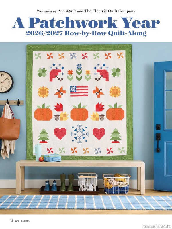 Коллекция проектов для рукодельниц в журнале «American Patchwork & Quilting №201 2026»