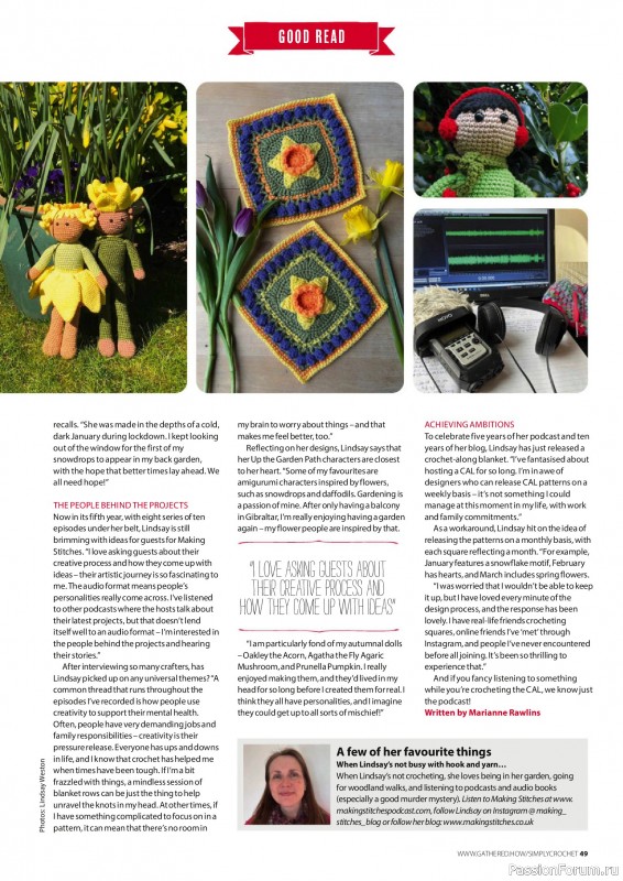 Вязаные проекты крючком в журнале «Simply Crochet №162 2025»