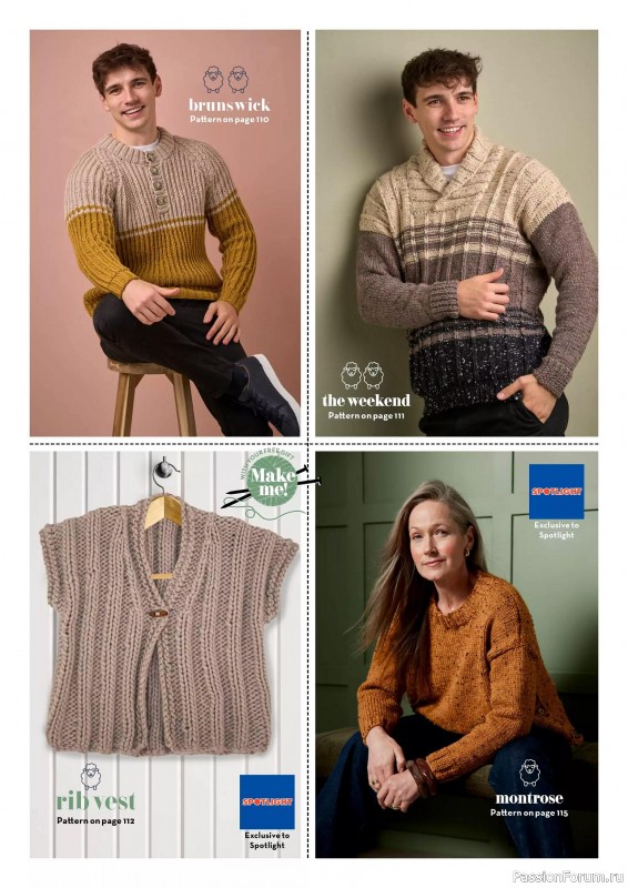 Вязаные проекты спицами в журнале «Better Homes and Gardens Specials - Knit & Crochet 2025»