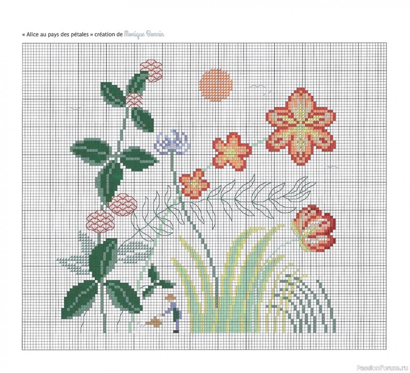 Коллекция вышивки в книге «Reves de fleurs - 2026»